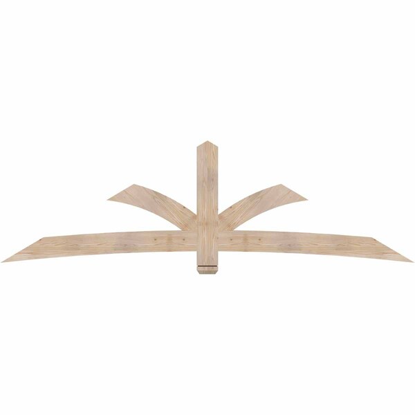 Ekena Millwork Davenport Smooth Timber Gable Bracket, Douglas Fir, 108"W x 31 1/2"H x 1 1/2"D x 5 1/2"F, 7/12 Pitch GBW108X31X0206DAV00SDF - main